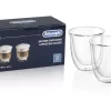 Cappuccino Cups, Double Wall Thermal Glasses, 6 Oz, Set Of 2