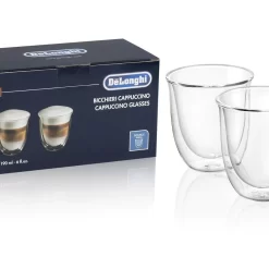 Cappuccino Cups, Double Wall Thermal Glasses, 6 Oz, Set Of 2