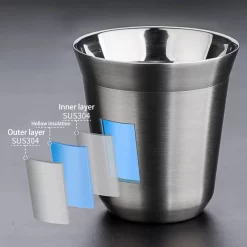 Accessories Double Wall Stainless Espresso Cup 8 Accessories Double Wall Stainless Espresso Cup -Coffee Machine Store IMG 1253