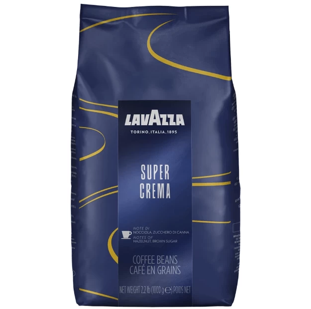 Lavazza Super Crema Coffee Beans 2.2lb Bag
